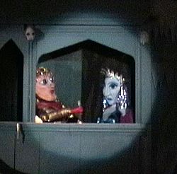 Spotlight on knight & queen